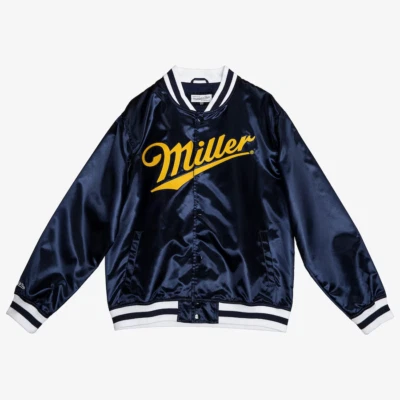 Miller x Mitchell & Ness Satin Starter Jacket Men's M Medium Nascar Large L NWT