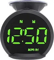 Car HUD Speedometer, Universal GPS HUD Speed Direction Driving Distance Overspeed Alarm Multifunctional Universal LED GPS Speedometer for Vehicles