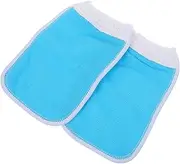 HONITANO 2Pcs Bath Mittens Thickened Plant Fiber Household Back Scrub Towels Dirt Ash and Mud Removal Quick Drying and Lightweight Design for Body Cleaning