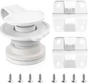 Cooler Replacement Parts Kit for Coleman,Ice Chest Plastic Hinges,Cooler Standard Drain Plug Assembly and Stainless Steel Screws Sets Compatible with Coleman Coolers（1" Shaft Length）
