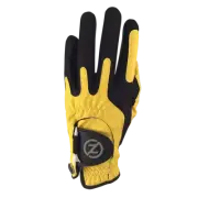 4 Zero Friction Men's Compression One Size Golf Gloves - Right Hand - Yellow