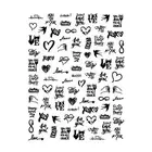 Nail Transfer Non-fading Persistent Romantic Valentines Love Heart Adhesive