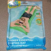 H2O GO! Summer Essential Floating Mat - 6 FT. LONG [GREEN] Free Post