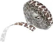 GANAZONO Giraffe Ribbon for Crafting Durable Polyester Grosgrain Ribbon with Giraffe Pattern for DIY Projects Sewing Wrapping and Yards Meters