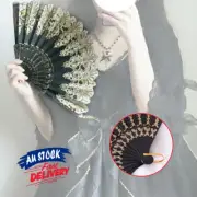 1pc/2pc Spanish Hand Held Lace Flower Folding Fan Lolita Dance Party Palace New