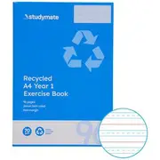 Studymate A4 24mm Exercise Book Year 1 QLD 96 Page Recycled