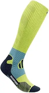 [BAUERFEIND] Trail Run Compression Socks Men's Sports Socks with Compression Stability in the Ankle 1 Pair, Bright Lemon, 38-41