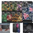 Case For [Apple iPhone 14 Plus][FLEX TPU SET16] Black Slim Matte Floral Design