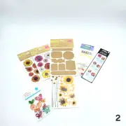 Lot Scrap Booking Material/Stickers Stationary Floral and Summer