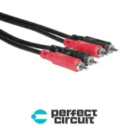 Hosa CRA-204 Stereo Interconnect Dual RCA to Same 4M CABLE NEW PERFECT CIRCUIT