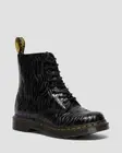 Dr. Martens 1460 Pascal Zebra Gloss Emboss - Black