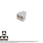 Adapter RJ 45 RJ45 8P8C 8 Pin 2 Way Data Female Female Ethernet Splitter 170508