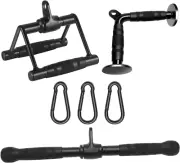 Cable Attachments for Home Gym, Made of Heavy Duty Solid Steel, LAT Pulldown Att