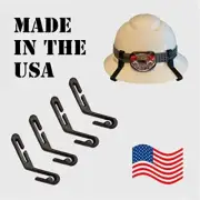 : Full Brim Hard Hat Clips (black)