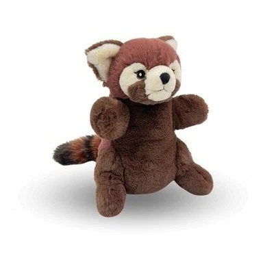 Eco Buddies - Red Panda Puppet - 100% Recycled - Animal Stuffed Plush Toy 25cm