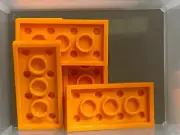 LEGO Parts - Orange Plate 2 x 4 - No 3020 - QTY 5