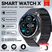 4GB ROM MP4 Video Play Waterproof Men Women Smartwatch BT Call Local Music 3D UI