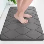 Memory Foam Bathroom Rugs, Ultra Soft & Non-Slip Bath Mat, 24''x16'' Dark Grey