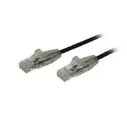 StarTech 1.5m CAT6 Cable, Black Slim CAT6 Patch Cord, Snagless, LSZH - N6PAT150CMBKS