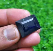 Amazing Blue Sapphire Faceted Octagon 65 Crt Loose Gemstone For Jewelry