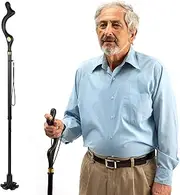 walking cane for men and walking canes for women special balancing - cane walking stick have 10 Adjustable Heights - self standing folding cane, portable collapsible cane, Comfortable