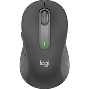 Logitech Signature M650 Mouse - Bluetooth - USB - Optical - 5 Button(s) - 5 Programmable Button(s) - Graphite - Wireless - 4000 dpi - Scroll Wheel -
