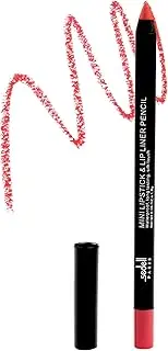 Sedell Professional Mini Lipstick & Lip Liner Pencil, Red,