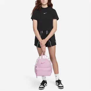 Nike 後背包 Brasilia JDI Mini 兒童款 粉 白 多夾層 軟墊 小包 手提包 雙肩包 DR6091-629