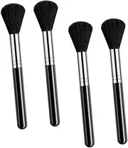 Baluue Nail Art Dust Brush Set 4pcs Manicure Cleaning Brush Simple Design for Nail Salons and Personal Use