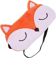 COMPUKAS Cartoon Fox Style Sleeping Eye Mask Lightproof Eye Cover for Travel Relaxation Breathable Material with Elastic Strap present for Family and Friends