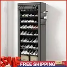 10 Layers Dustproof Shoes Storage Rack for Home Student Dormitory Office Worker