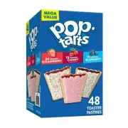 Pop-Tarts Variety Pack Toaster Pastries Ready-to-Eat Instant Box - 48 Count
