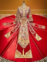 [JIMINISO] Coat Bride Xiuhe Dress 2023 Chinese Wedding Dress Toasting Service Heavy Industry Drilling Top Dress Tang Suit