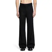 [ANN DEMEULEMEESTER] Gaspar Flared Leg Comfort Trousers Black