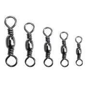 200Pcs Fishing Barrels Swivels Rolling Balls Bearing Fishing Swivels Enduring