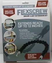 Professional 52pc Flexscrew Screwdriver And Bit Extension Kit Flexible Extension