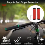 Bike Handlebar Grip Cover 128mm Lightweight MTB End Grips Protector Red 1 Set