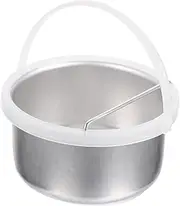 jojofuny Hair Removal Wax Melting Accessory Heat Resistant Non Stick Wax Pot for Easy Melting Durable Aluminum Inner Container Safe Practical Hair Removal