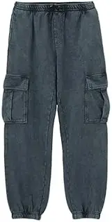 X-girl(エックスガール) Women's Sweat Pants Faded Cargo SWAT Pants