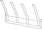 Yoshikawa 1305451 Aftermarket Glass Holder, Silver, Width 10.2 x Depth 1.4 x Height 7.5 inches (26 x 3.5 x 19 cm)