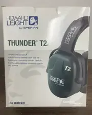 Howard Leight Thunder T2 Headband Earmuff Hearing Protector 1010929 28dB