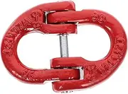 iplusmile 1.2t Steel Connecting Link Load Chain Coupling Connector Attachment Steel Safety Chain Connector for Quick Installation Crane Lifting Rigging and Port Transportation