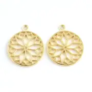 Single Bail New Designer Yellow Gold Plated DIY Earring Pair Making Connectors