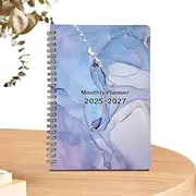 Monthly Schedule Book, 2025-2027 Calendar, Weekly Life Planner, Long Term Customizable Compact Easy to Use Versatile 8.27x5.91x0.79 Inches for Students, Multicolor