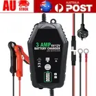 Smart Battery Charger Trickle 3A 6V/ 12V AGM GEL Lithium Lifepo4 Car Motorcycle