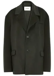Nanushka Sea Wool-blend Jacket - Dark Green - S (UK8-10 / S) S (UK8-10 / S)
