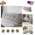 Queen Size Headboard Pillow - Triangular Wedge Cushion for Ultimate Back Support