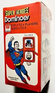 Vintage 1979 Whitman DC Comics Super Heroes Dominoes Set *NEW SEALED* Superman