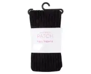 Pumpkin Patch Girls Size 8-10 Years Black Cable Knit Thick Winter Tights, BNWT