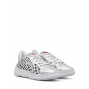 Women's Sneakers LOVE MOSCHINO JA15384 Lamin Argento Synthetic Leather Silver